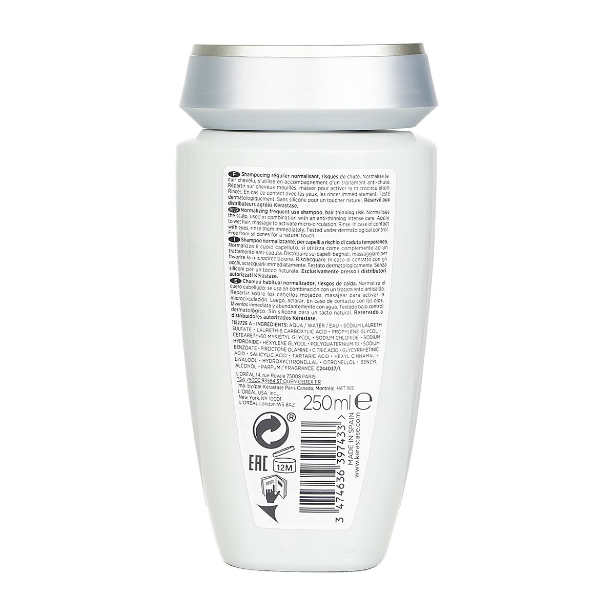Kerastase Specifique Bain Prevention Normalizing Frequent Use Shampoo (Normal Hair - Hair Thinning Risk) 250ml/8.5oz