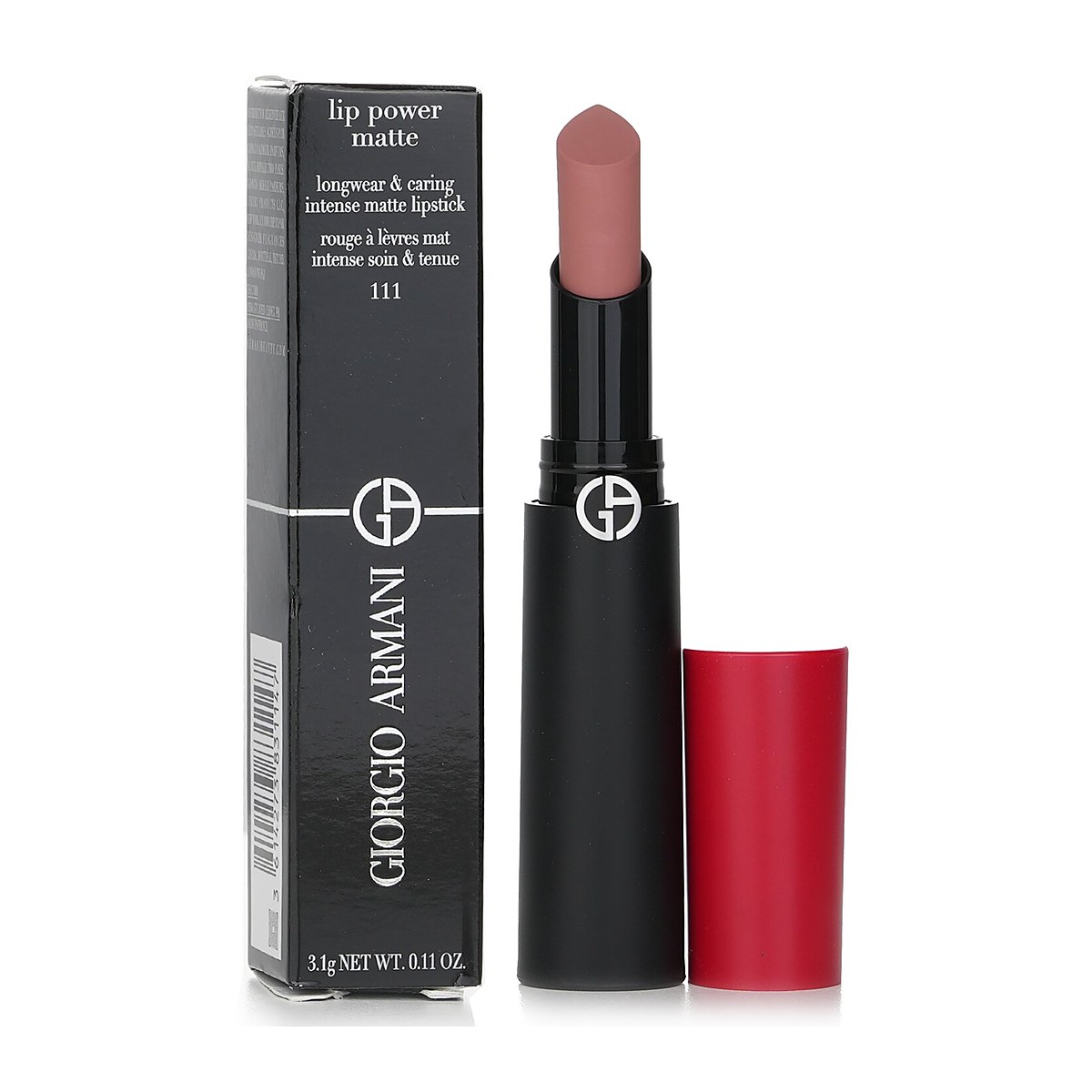 Giorgio Armani Lip Power Matte Longwear & Caring Intense Matte Lipstick 111 True 3.1g/0.11oz