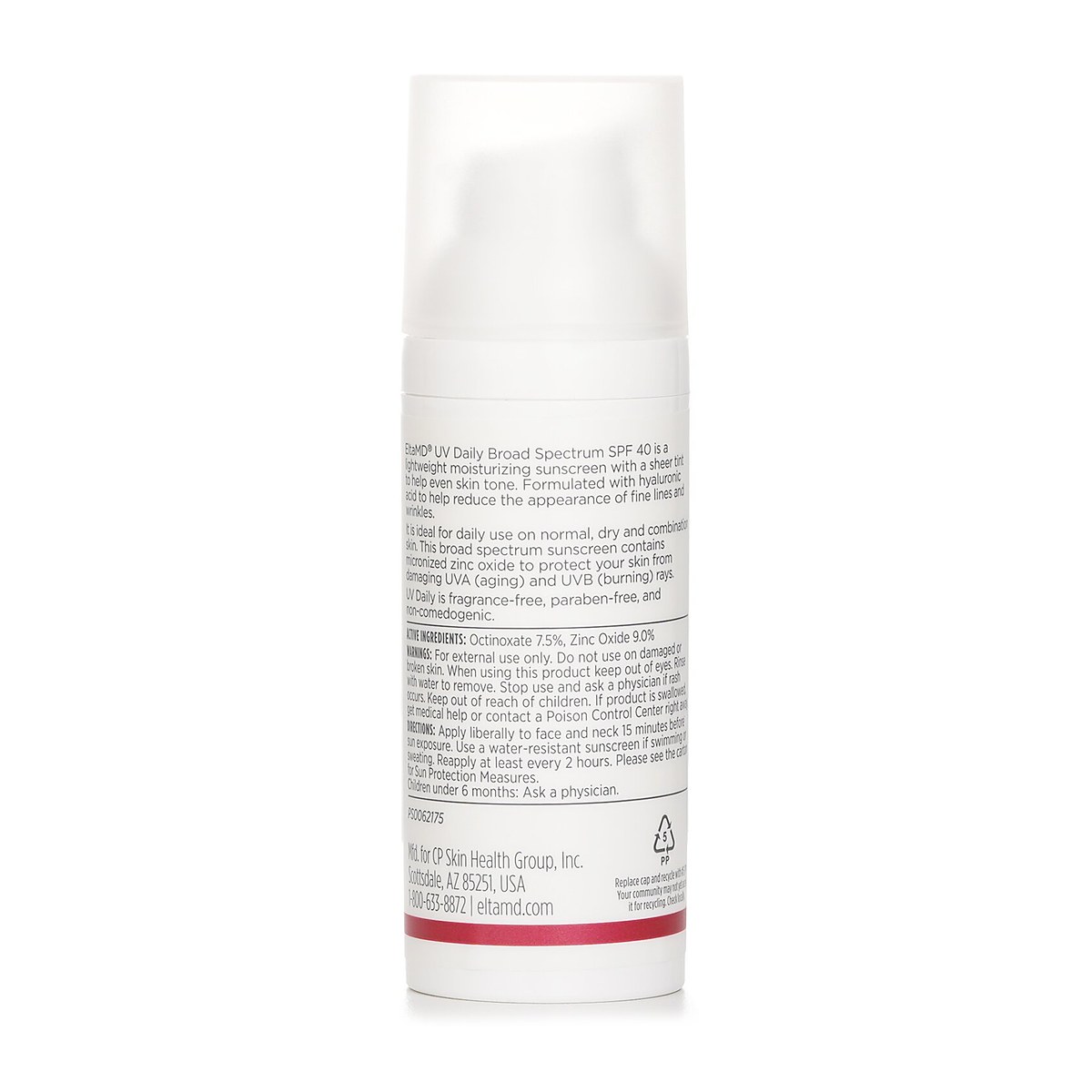EltaMD UV Daily Moisturizing Facial Sunscreen SPF 40 - For Normal, Combination & Post-Procedure Skin - Tinted (Random Packaging) 48g/1.7oz