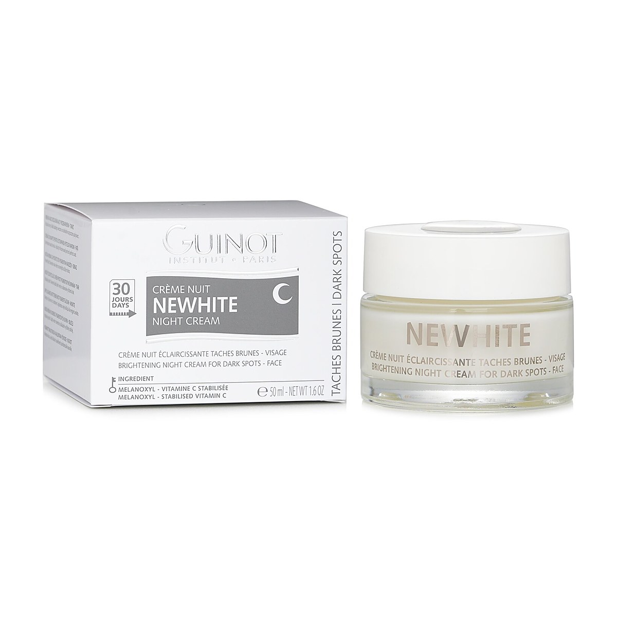 Guinot Rozjasňuj&iacute;c&iacute; nočn&iacute; kr&eacute;m na obličej Newhite Brightening Night Cream For The Face 50ml/1.6oz