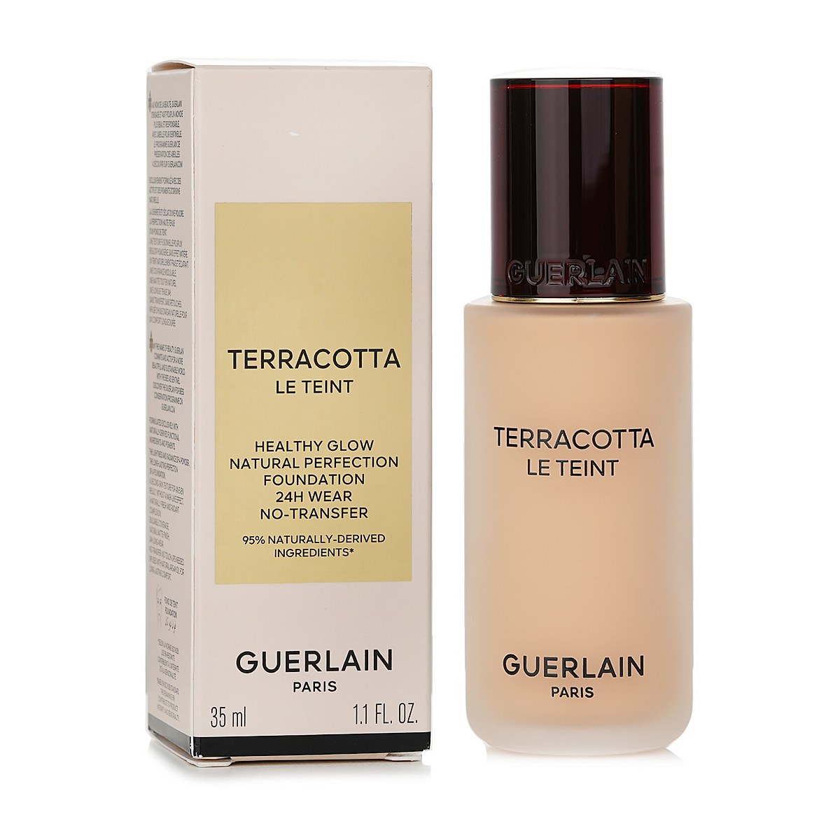 Guerlain Terracotta Le Teint Healthy Glow Natural Perfection Foundation 24H Wear No Transfer 2N Neutra 35ml/1.1oz
