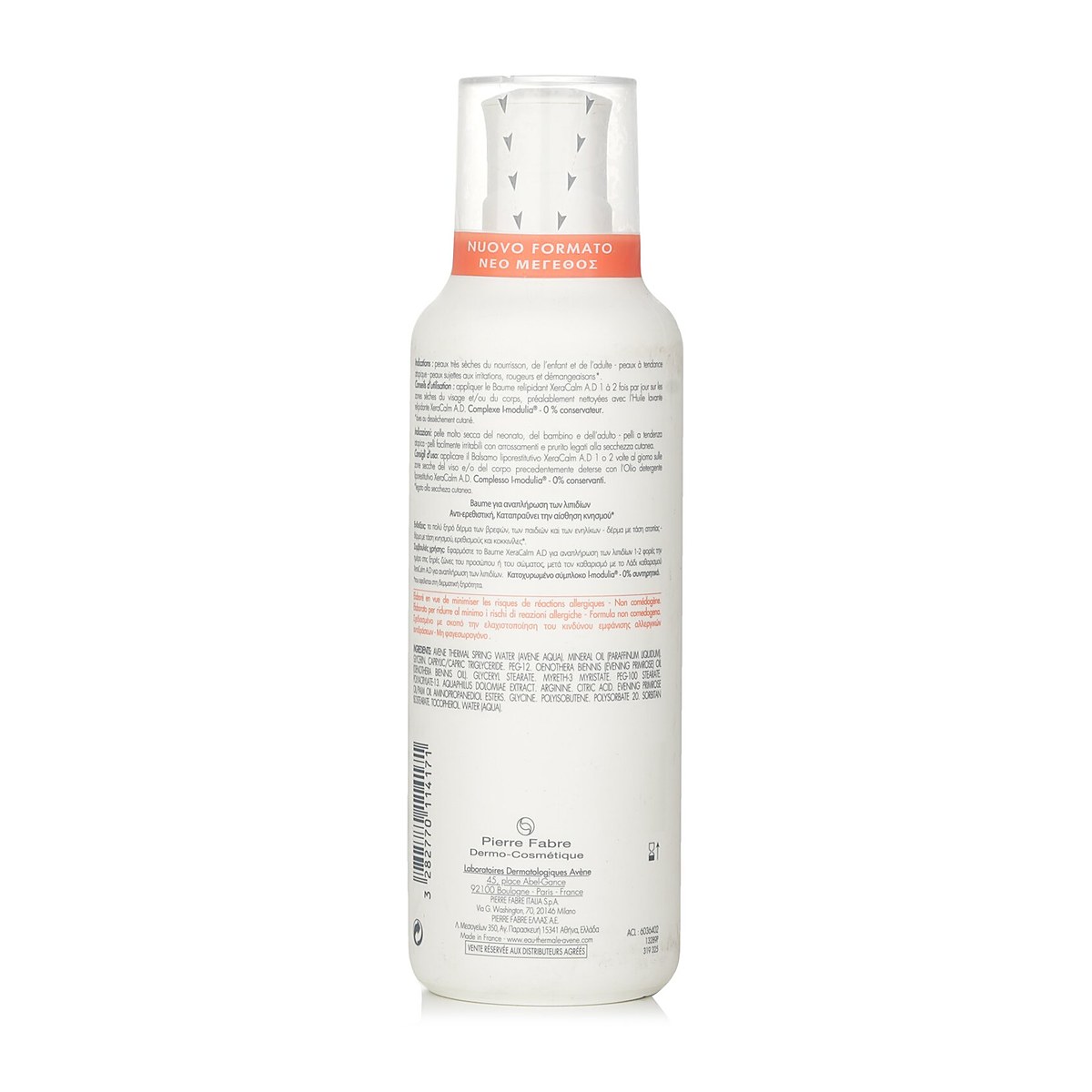 Avene XeraCalm A.D Lipid-Replenishing Balm - For Very Dry Skin Prone to Atopic Dermatitis or Itching(Random Packing) 400ml/13.5oz