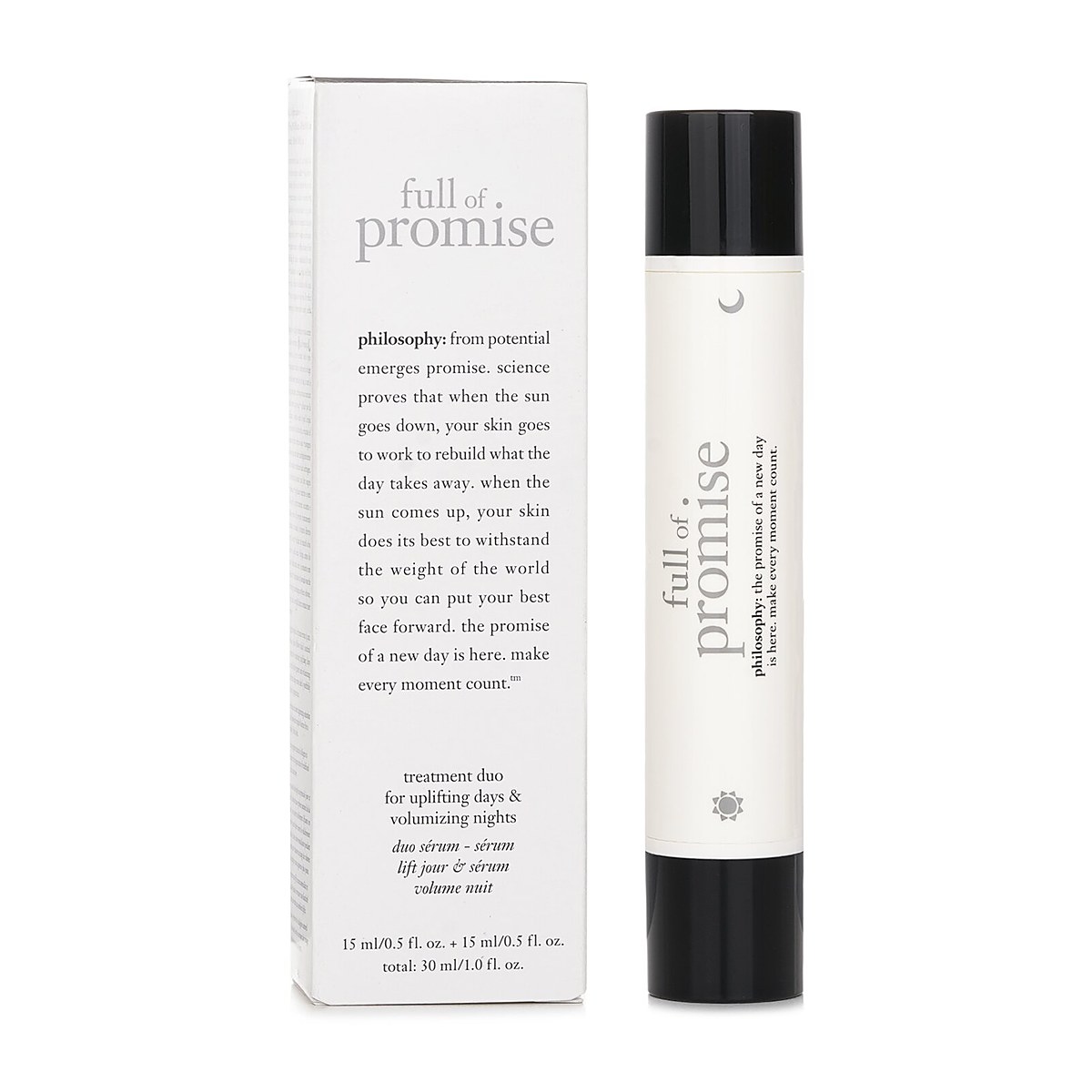 Philosophy Full Of Promise Tratament Dublu Pentru Zile &Icirc;nălțătoare și Nopți Volumizatoare 30ml/1oz