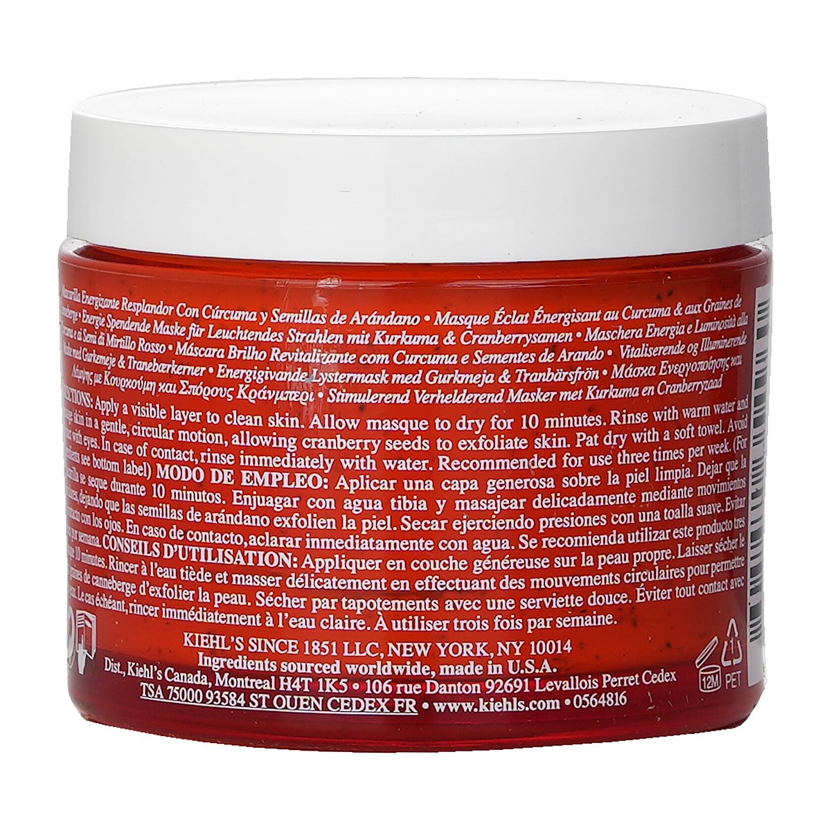 Kiehl's Turmeric & Cranberry Seed Energizing Radiance Masque 100ml/3.4oz