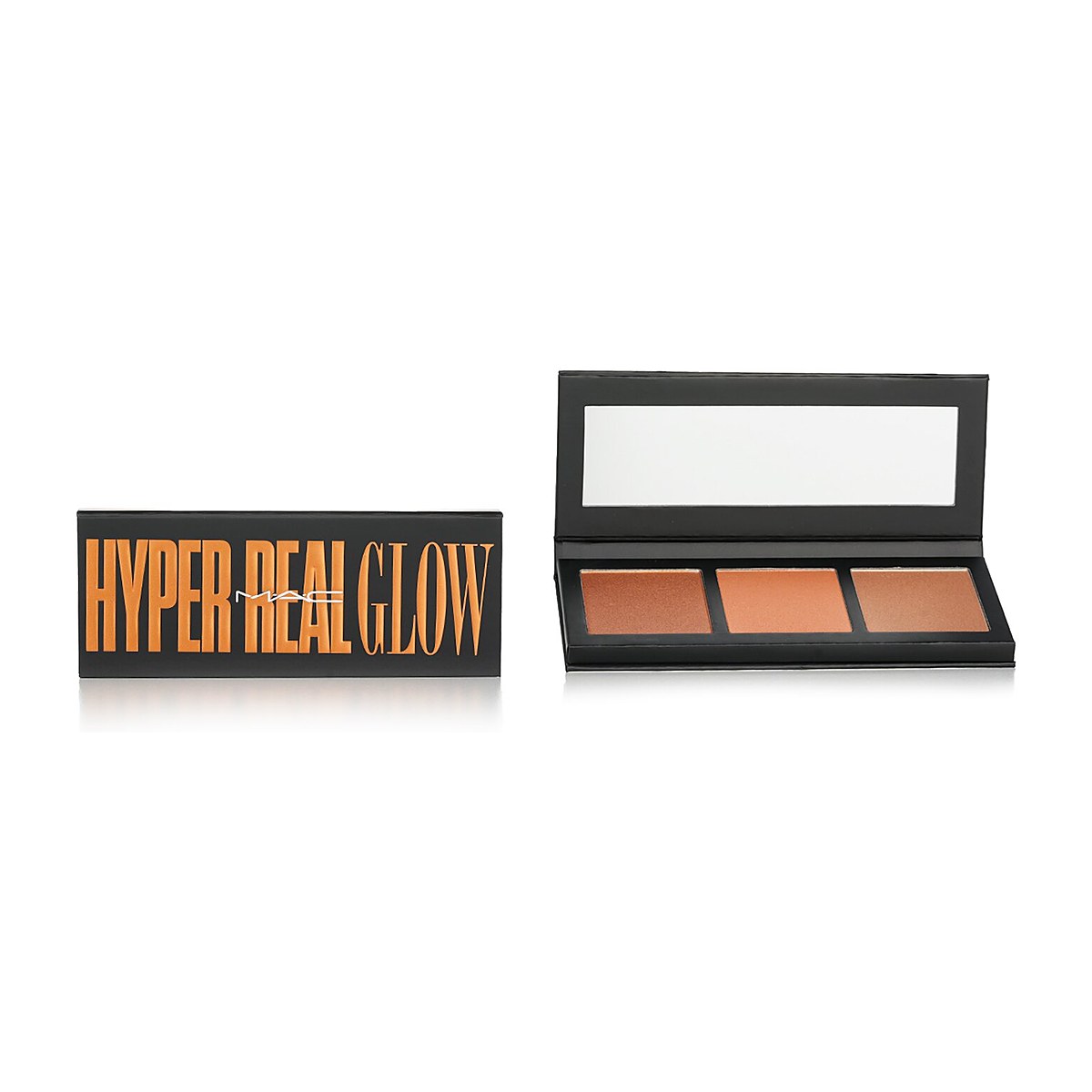 MAC Paleta Hyper Real Glow (paleta Glow de 3 colores) Shimmy Peach, Paradise, Glow Baby Glow 3x4.5g/0.15oz