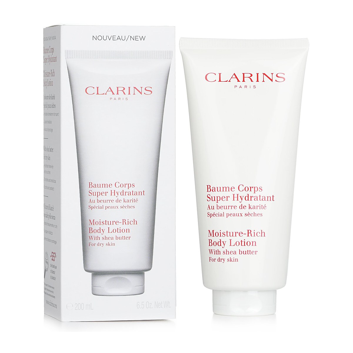 Clarins 모이스처 리치 바디 로션 위드 시어 버터 - 건성 피부용 200ml/7oz