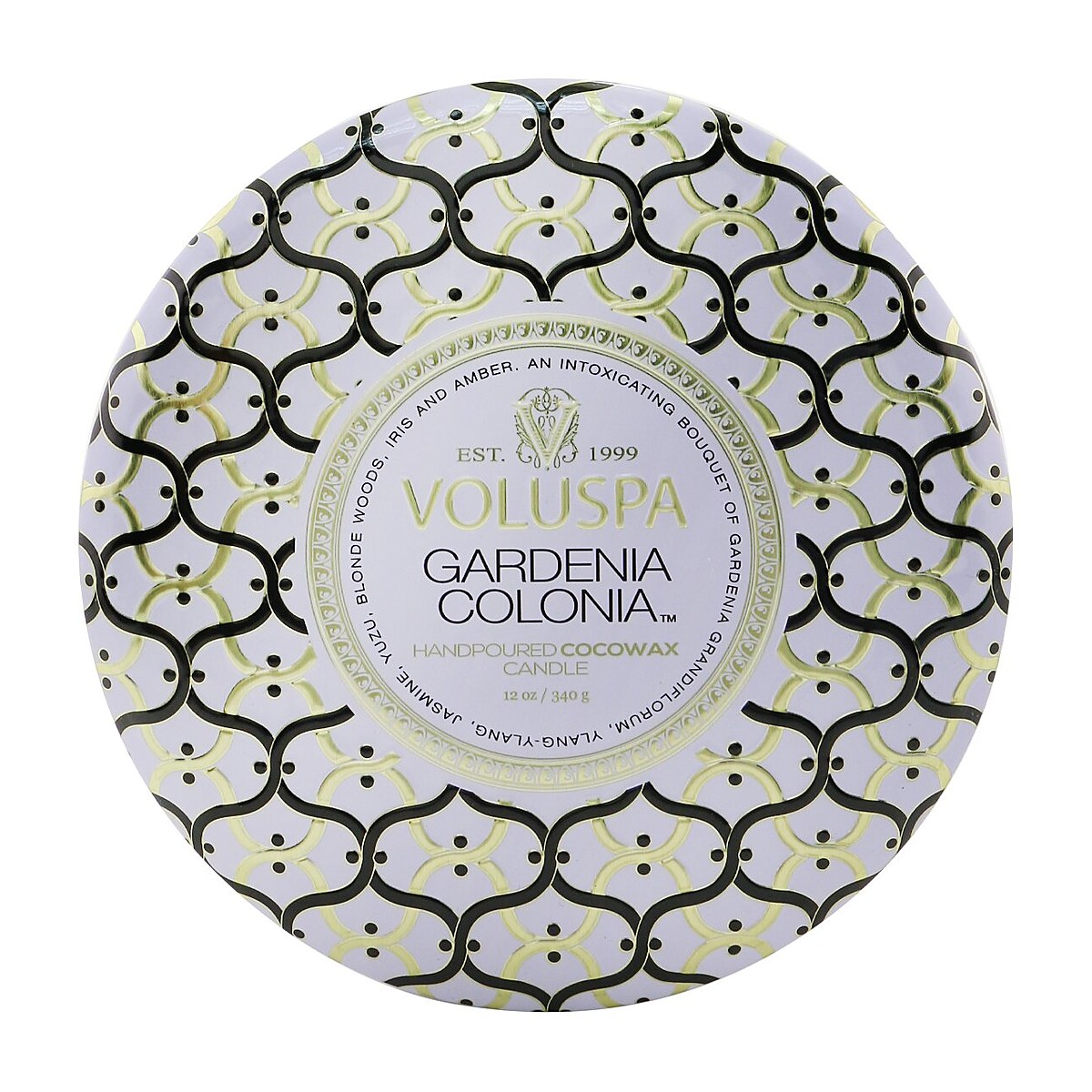Voluspa 3 Wick Decorative Tin Candle - Gardenia Colonia 340g/12oz