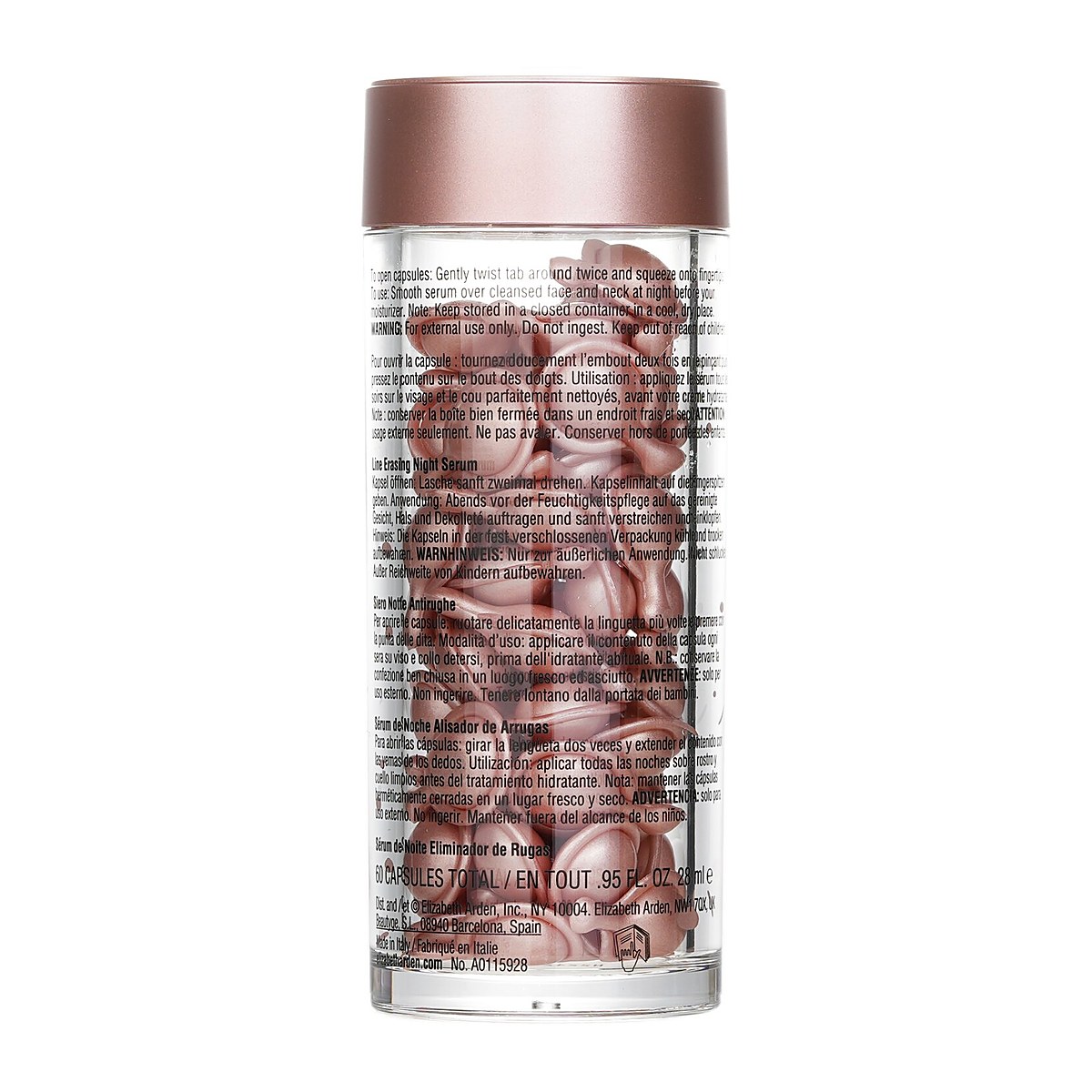Elizabeth Arden C&aacute;psulas de Ceramidas de Retinol - Suero de Noche Borrador de L&iacute;neas 60 Caps