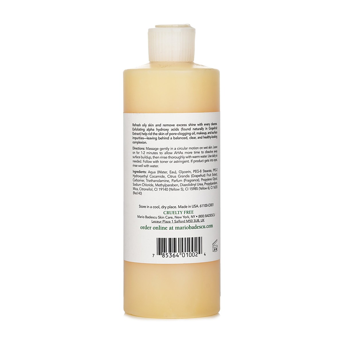 Mario Badescu Botanical kuoriva kasvogeeli 472ml/16oz