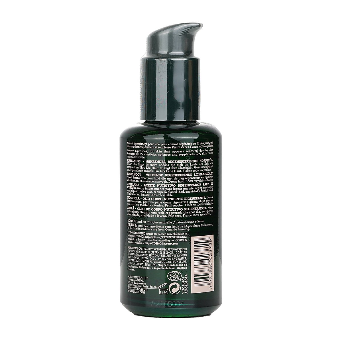 Nuxe Bio BIO l&iacute;skov&yacute; oř&iacute;&scaron;kov&yacute; obnovuj&iacute;c&iacute; v&yacute;živn&yacute; tělov&yacute; olej 100ml/3.3oz