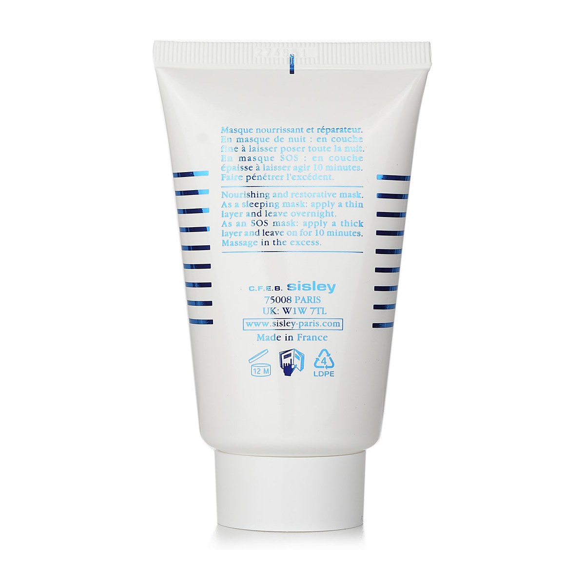 Sisley Sametov&aacute; maska na span&iacute; se &scaron;afr&aacute;nov&yacute;mi květy SOS Comfort Intense Repair 60ml/2oz