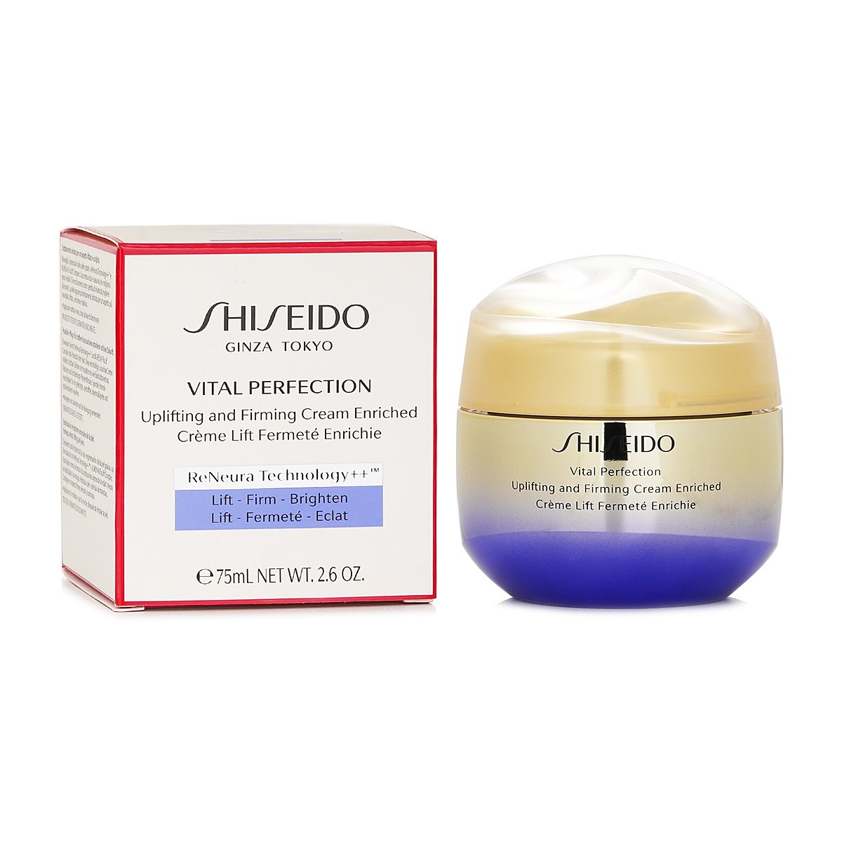 Shiseido 바이탈 퍼팩션 업리프팅 앤 퍼밍 크림 인리치드 75ml/2.6oz