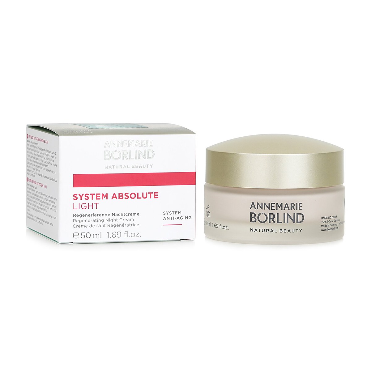 Annemarie Borlind System Absolute System Anti-Aging Regenerating Night Cream Light - For Mature Skin 50ml/1.69oz