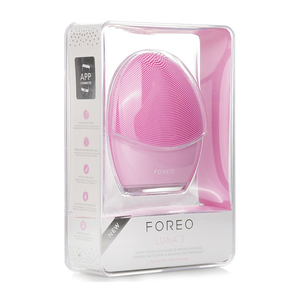 FOREO Luna 3 Smart Facial Cleansing & Firming Massager (Normal Skin) 1pcs