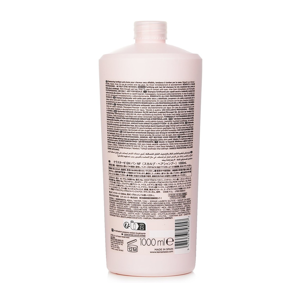 Kerastase Genesis Bain Nutri-Fortifiant Anti Hair-Fall Fortifying Shampoo (Dry Weakened Hair, Prone To Falling Due To Breakage) 1000ml/34oz
