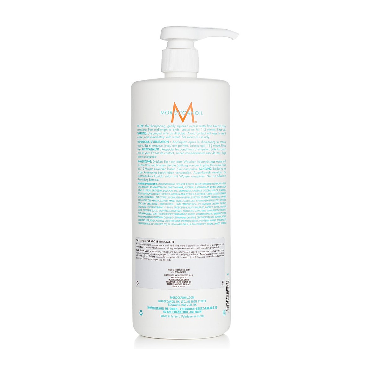 Moroccanoil Moisture Repair Conditioner - For Weakened and Damaged Hair (Salon Product) 1000ml/33.8oz
