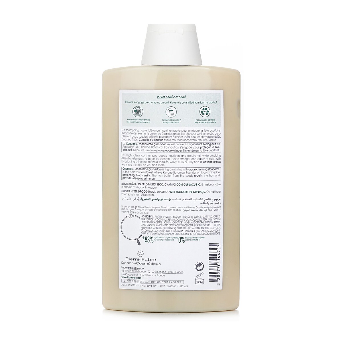 Klorane 有机古布阿苏洗发露 (修护非常干燥发质) 400ml/13.5oz