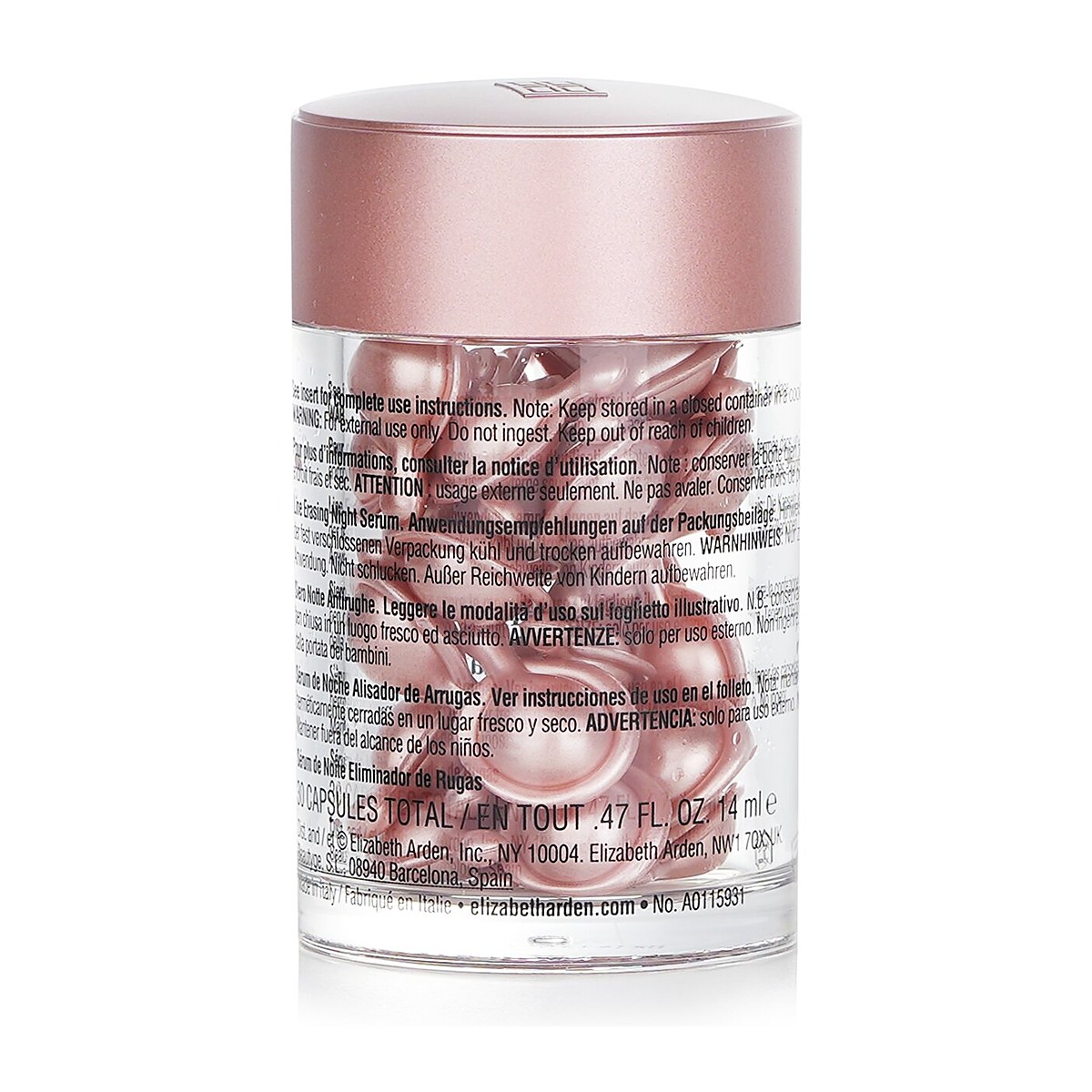 Elizabeth Arden セラミド レチノール カプセル - ライン イレージング ナイト セラム 30 Caps
