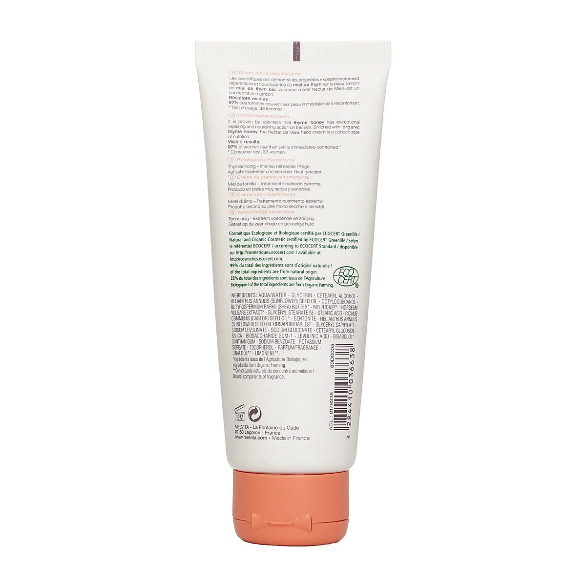 Melvita Nectar De Miels zklidňuj&iacute;c&iacute; kr&eacute;m na ruce - testov&aacute;no na velmi such&eacute; a citliv&eacute; pokožce 75ml/2.5oz