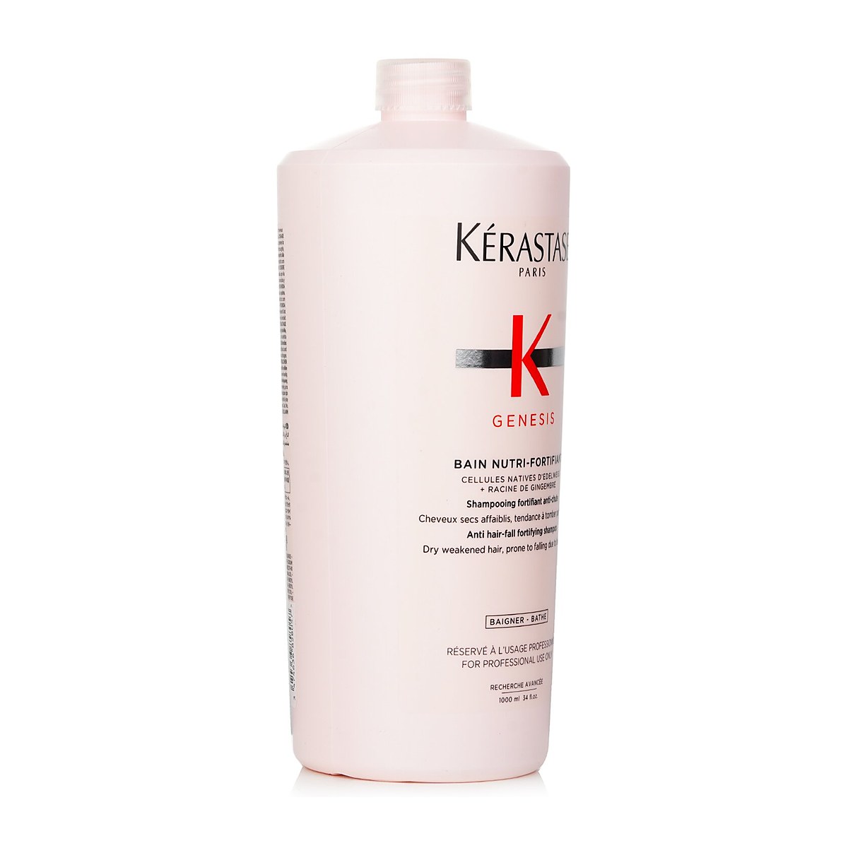 Kerastase Genesis Bain Nutri-Fortifiant Anti Hair-Fall Fortifying Shampoo (Dry Weakened Hair, Prone To Falling Due To Breakage) 1000ml/34oz