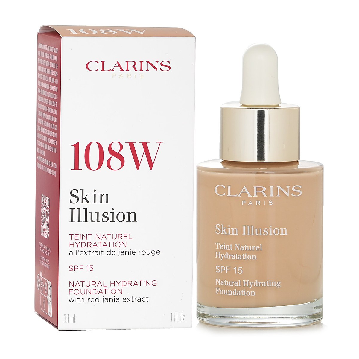 Clarins Skin Illusion Natural Hydrating Foundation SPF 15 #108W 108W 30ml/1oz