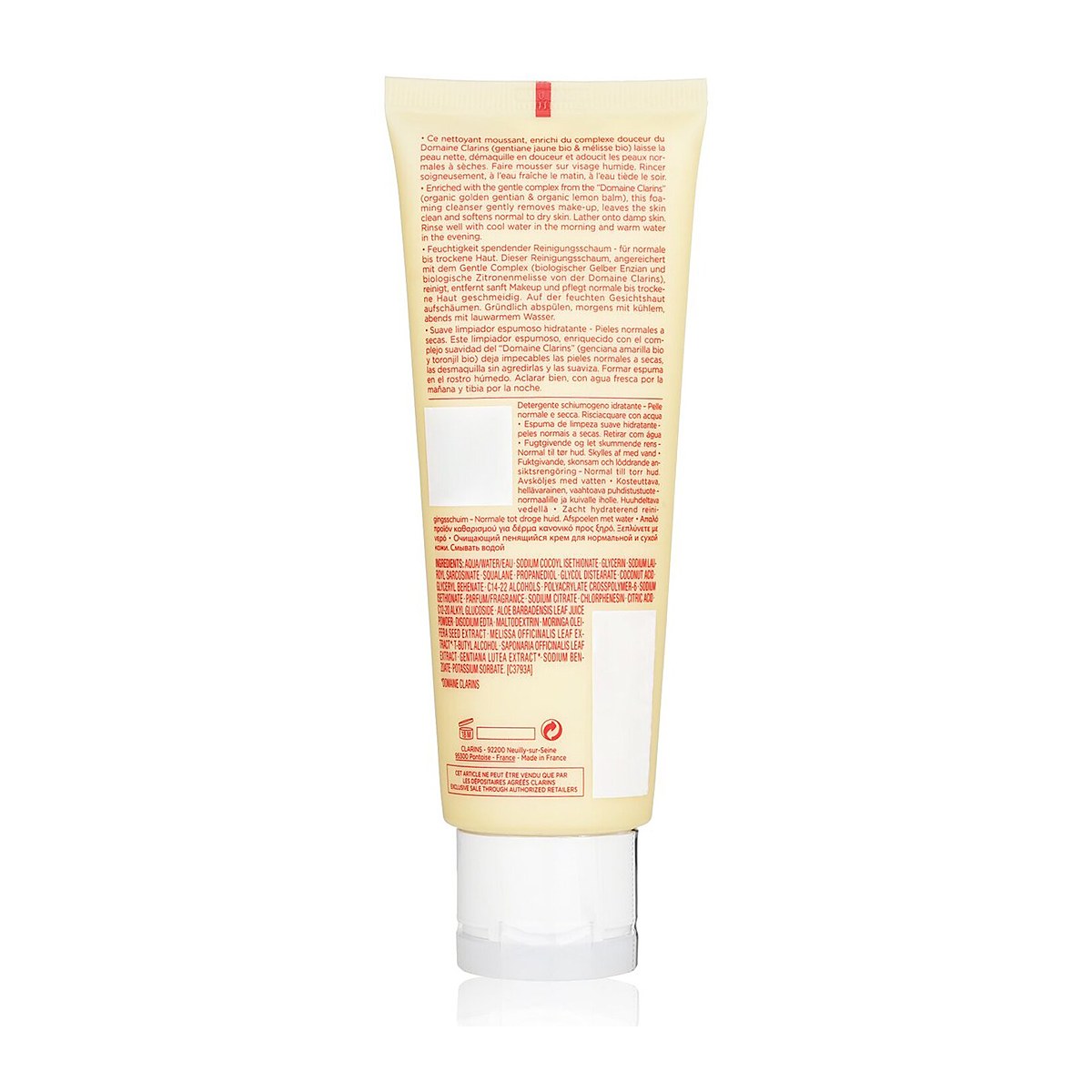 Clarins Hydratačn&iacute; jemn&yacute; pěniv&yacute; čistic&iacute; př&iacute;pravek s alpsk&yacute;mi bylinkami a v&yacute;tažky z aloe vera &ndash; norm&aacute;ln&iacute; až such&aacute; pleť 125ml/4.2oz