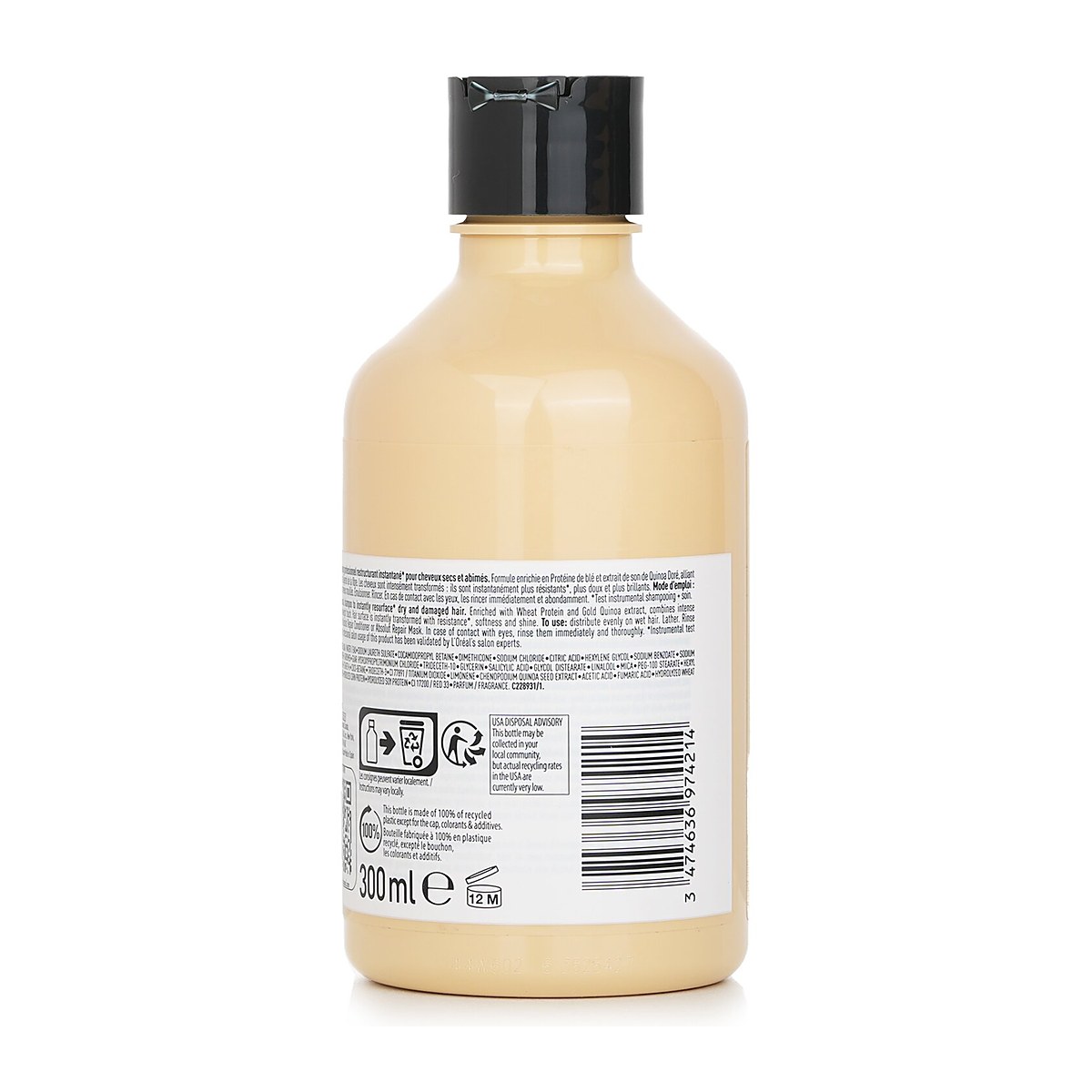 L'Oreal Professionnel Serie Expert - Absolut Repair Protein + Gold Quinoa Instant Resurfacing Shampoo 300ml/10.1oz