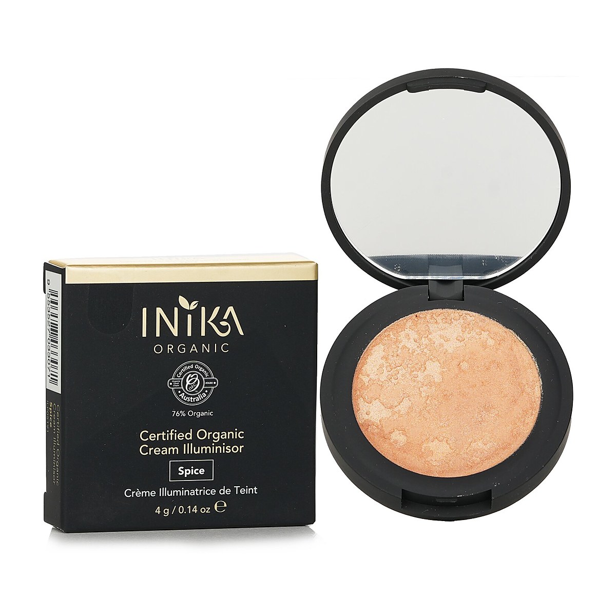 INIKA Organic مضيء كريمي Certified Organic لاذع 4g/0.14oz