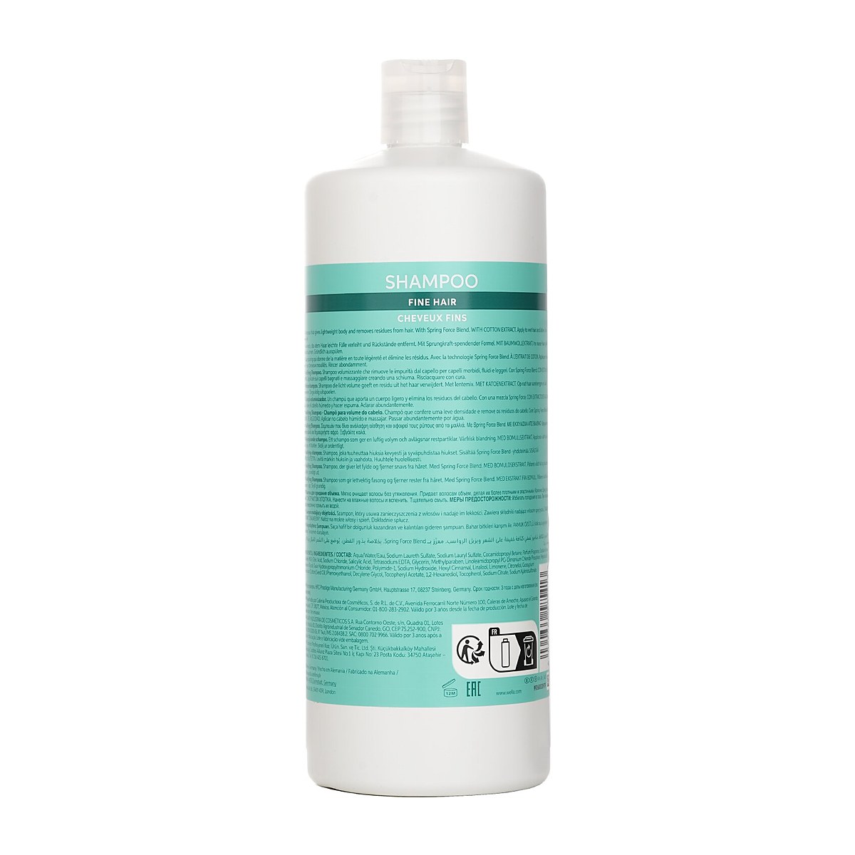 Wella Invigo Volume Boost Shampoo With Cotton Extract Fine Hair 1000ml