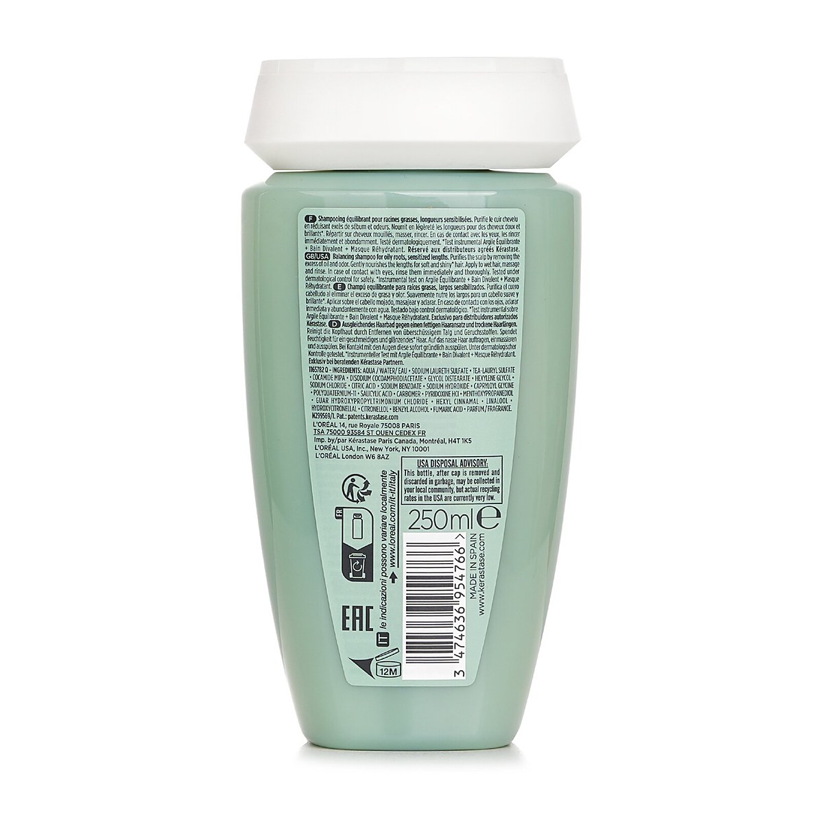Kerastase Specifique Bain Divalent Balancing Shampoo (&Lambda;&iota;ώ&delta;&epsilon;&iota;&sigmaf; &rho;ί&zeta;&epsilon;&sigmaf;, &epsilon;&upsilon;&alpha;&iota;&sigma;&theta;&eta;&tau;&omicron;&pi;&omicron;&iota;&eta;&mu;έ&nu;&alpha; &mu;ή&kappa;&eta;) 250ml/8.5oz
