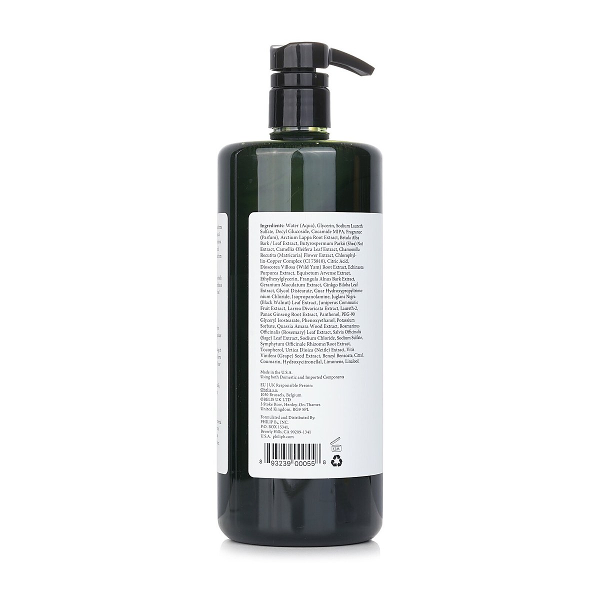 Philip B غسول شعر وجسم سانتا في (متوازن مهدئ - لجميع أنواع الشعر) 947ml/32oz