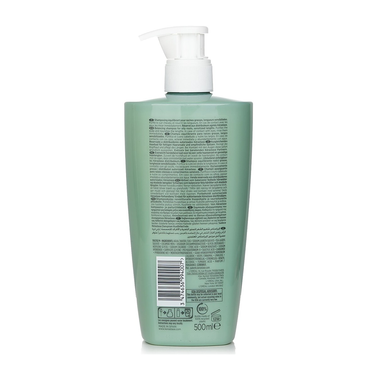 Kerastase Specifique Bain Divalent Balancing Shampoo (Oily Roots, Sensitized Lengths) 500ml/16.9oz