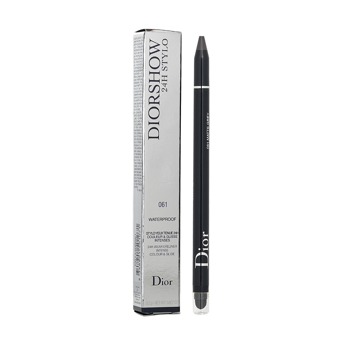 Christian Dior 디올쇼 24H 스타일로 워터프루프 아이라이너 061 매트그레이 0.2g/0.007oz