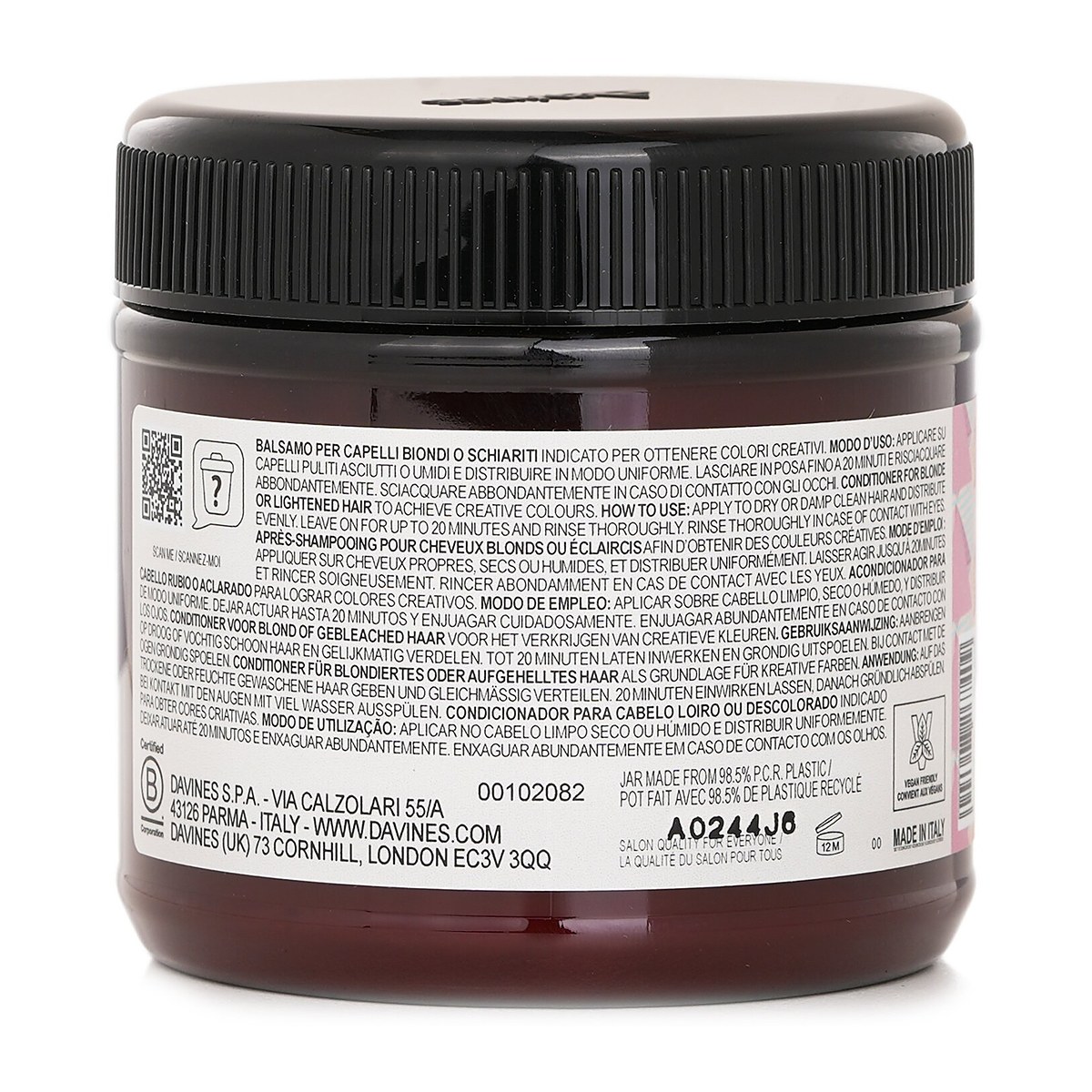 Davines Alchemic Creative Conditioner Pink (For Blonde and Lightened Hair) 250ml/8.84oz