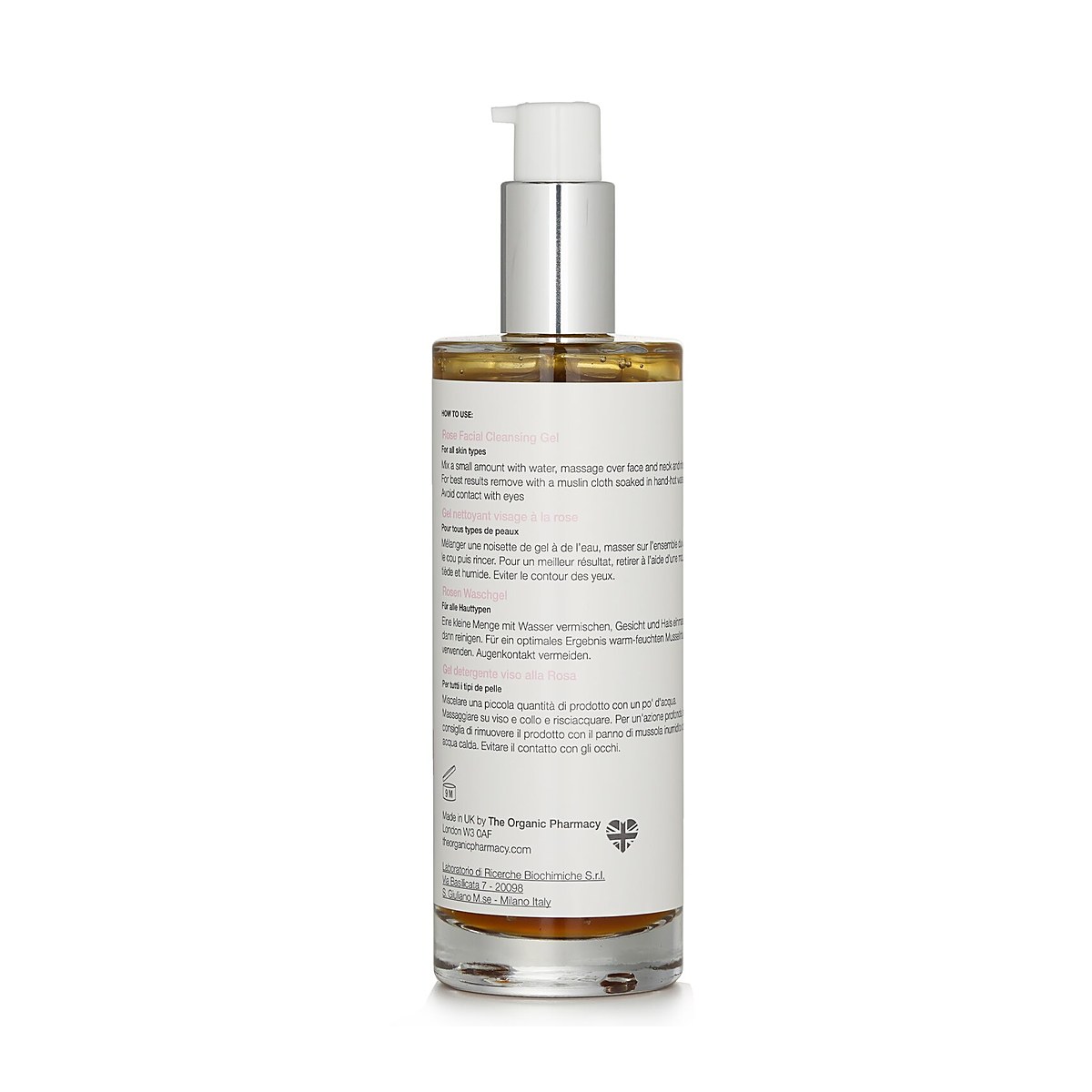 The Organic Pharmacy Gel de limpeza facial rosa 100ml/3.4oz