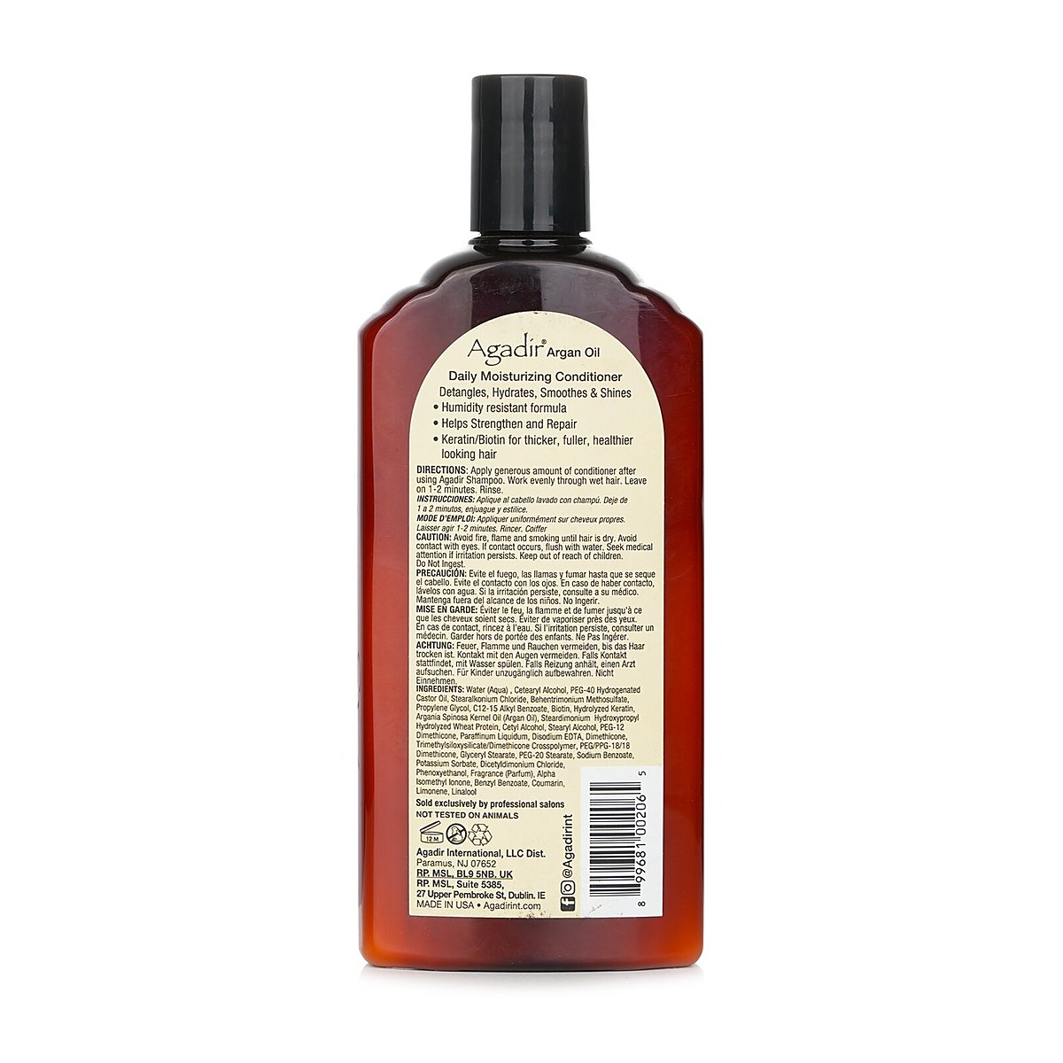 Agadir Argan Oil Daily Moisturizing Conditioner (Ideal For All Hair Types) 366ml/12.4oz