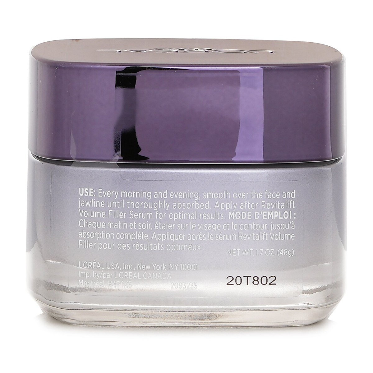 L'Oreal Revitalift Volume Filler Revolumizing Day Cream Hidratante 48g/1.7oz