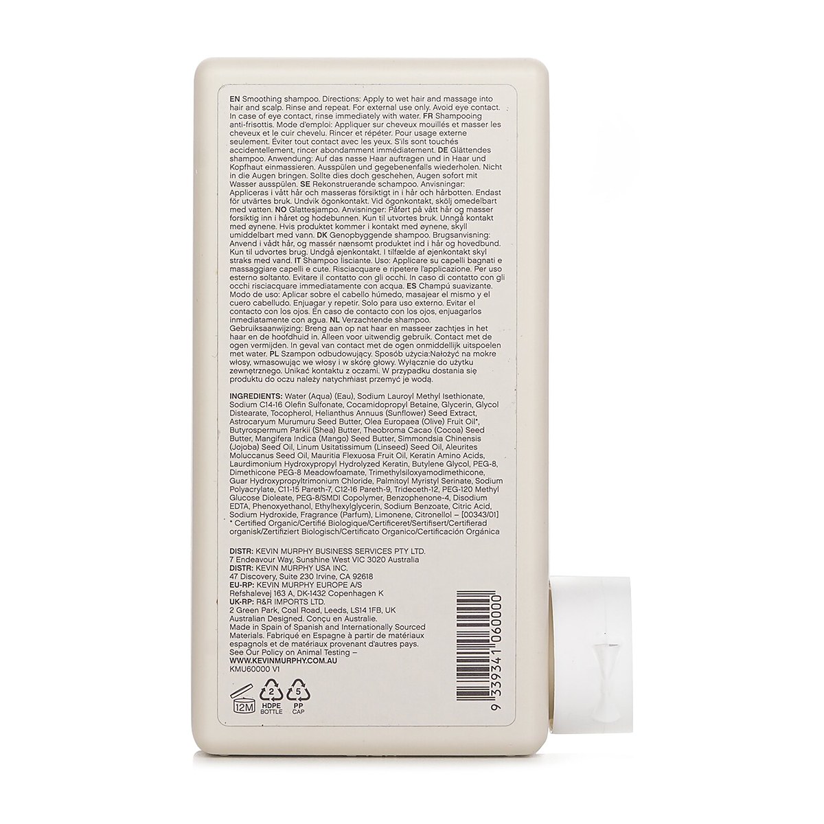 Kevin.Murphy Smooth.Again.Wash（柔滑洗发露 &ndash; 适合浓密粗发） 250ml/8.4oz