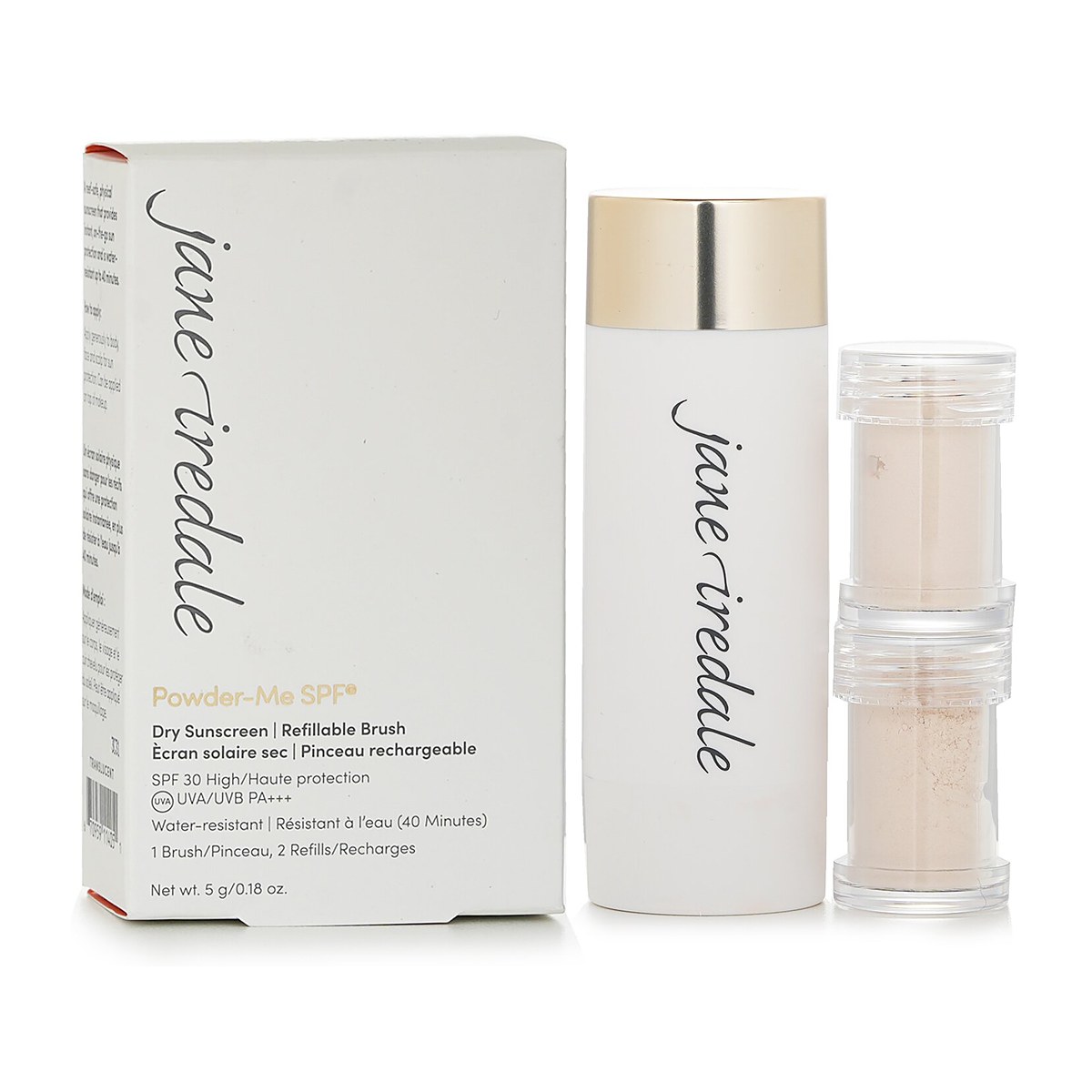 Jane Iredale Pulver Meg Oppfyllbar Pensel Translucent 2x2.5g/0.09oz