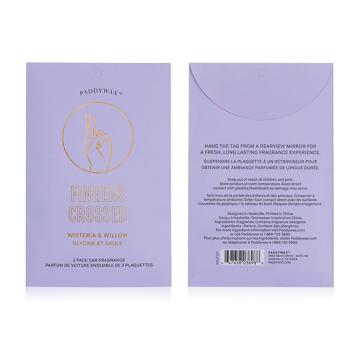 Paddywax Impressions Bilduft - Fingre Krysset 2packs