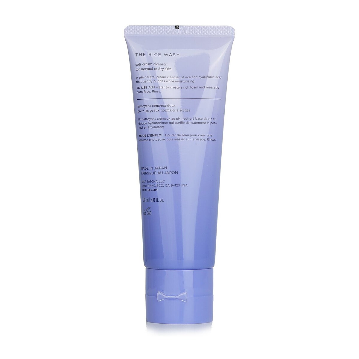 Tatcha The Rice Wash - Soft Cream Cleanser (สำหรับผิวธรรมดาถึงผิวแห้ง) 120ml/4oz