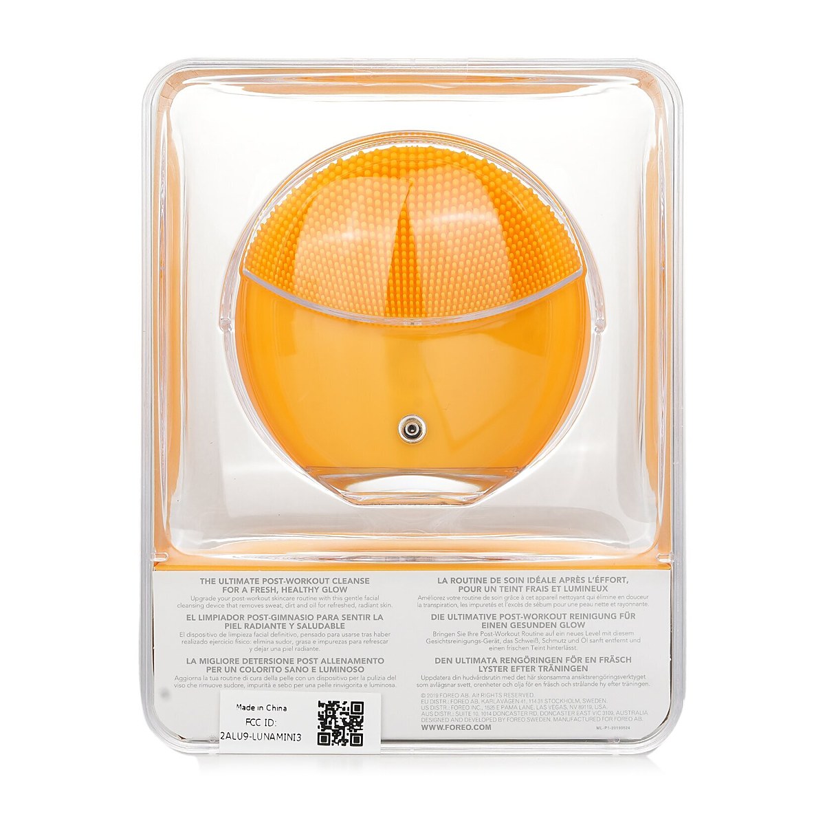 FOREO Luna Mini 3 Smart Facial Cleansing Massager Sunflower Yellow 1pcs
