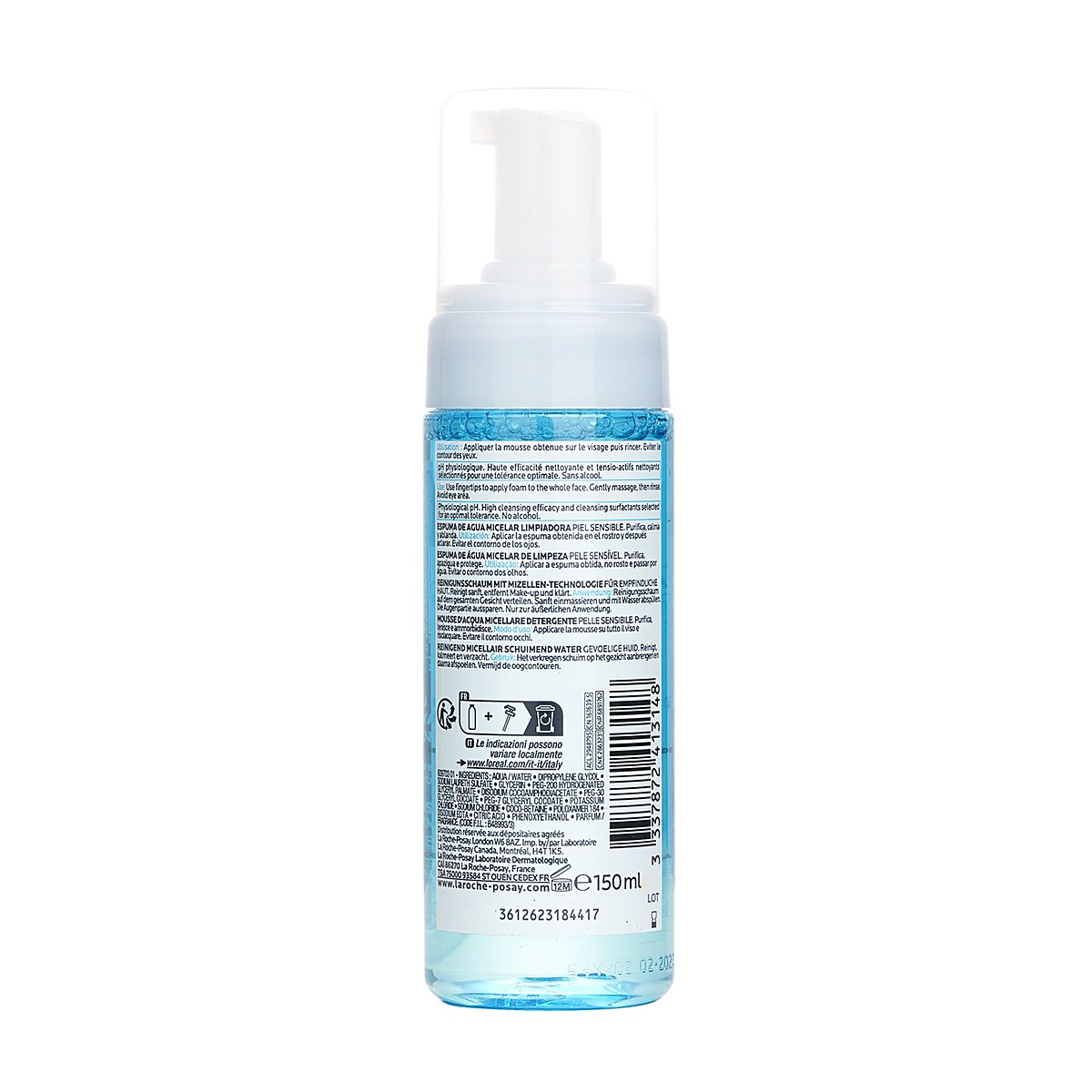 La Roche Posay Cleansing Micellar Foaming Water - For Sensitive Skin 150ml/5.07oz