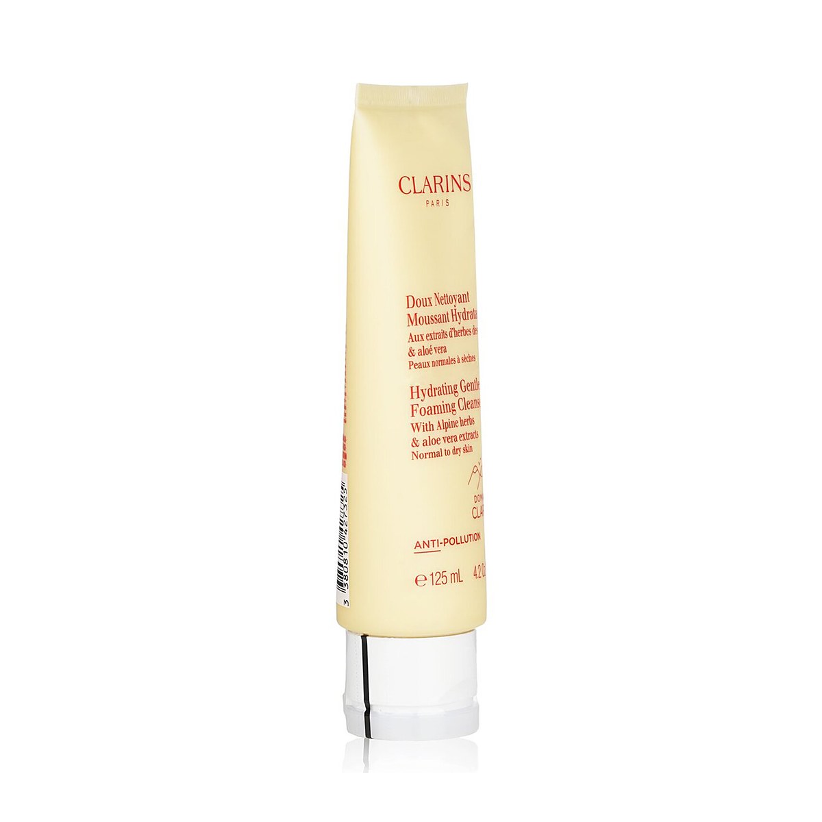 Clarins Hydratačn&iacute; jemn&yacute; pěniv&yacute; čistic&iacute; př&iacute;pravek s alpsk&yacute;mi bylinkami a v&yacute;tažky z aloe vera &ndash; norm&aacute;ln&iacute; až such&aacute; pleť 125ml/4.2oz