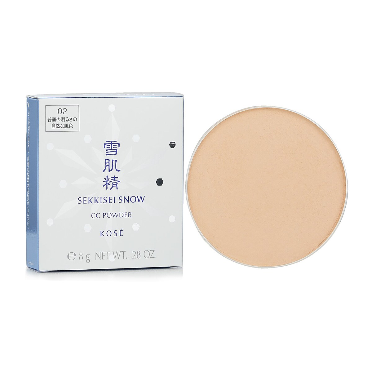 Kose Sekkisei Snow CC Powder Case With Sponge SPF 14 #02 02 8g/0.28oz