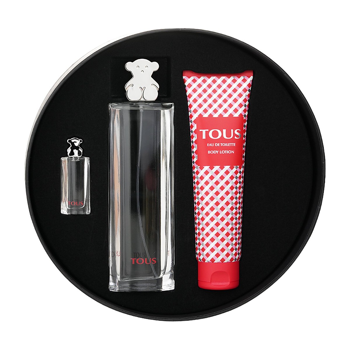 Tous 오 드 토일렛 스프레이 90ml + 오 드 토일렛 스프레이 4.5ml + 바디 로션 150ml 3pcs