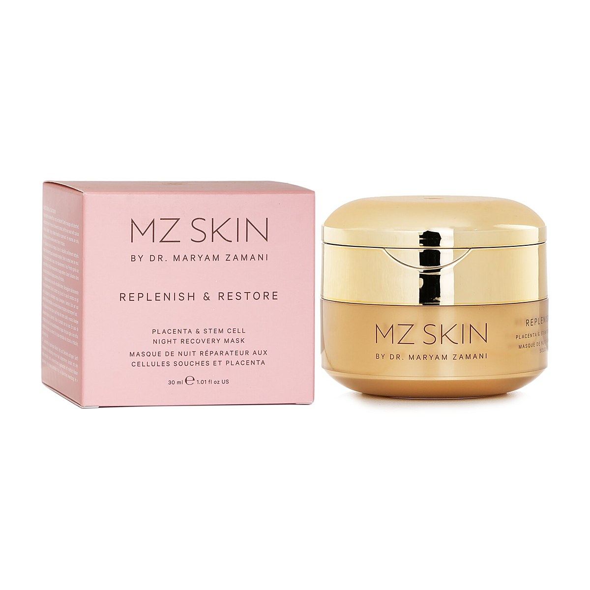 MZ Skin Replenish & Restore Placenta & Stem Cell Night Recovery Mask 30ml/1.01oz