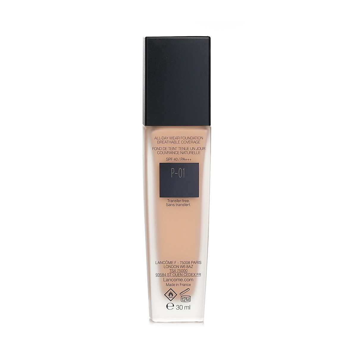 Lancome Teint Idole Ultra Wear All Day Wear Foundation SPF40 P-01 30ml/1oz