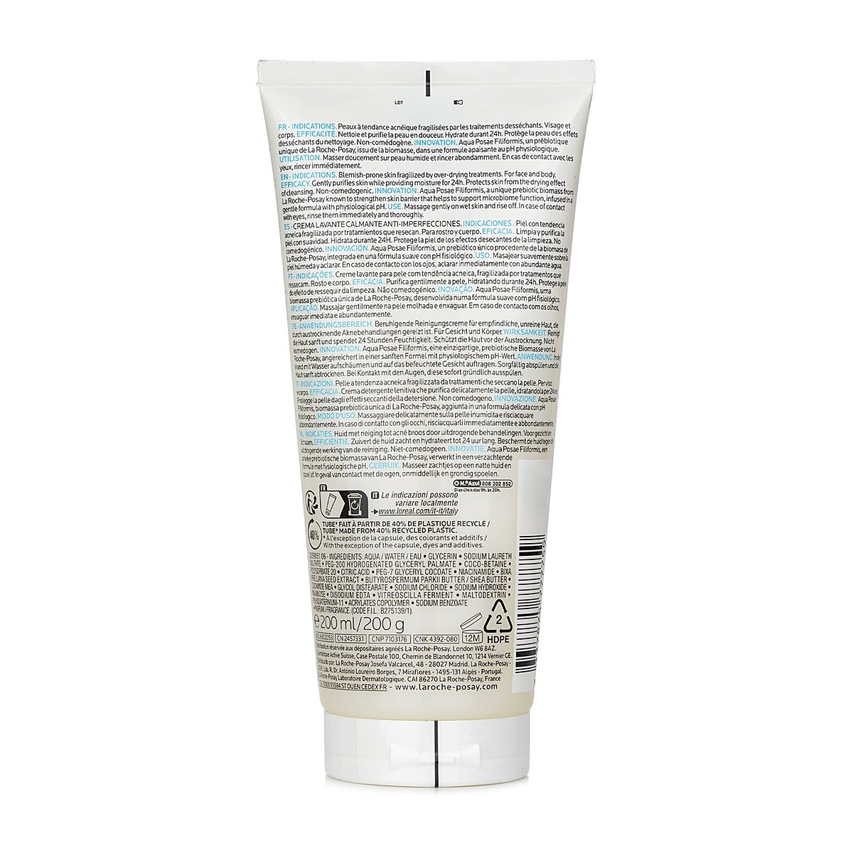 La Roche Posay Effaclar H Iso Biome Soothing Cleansing Cream 200ml