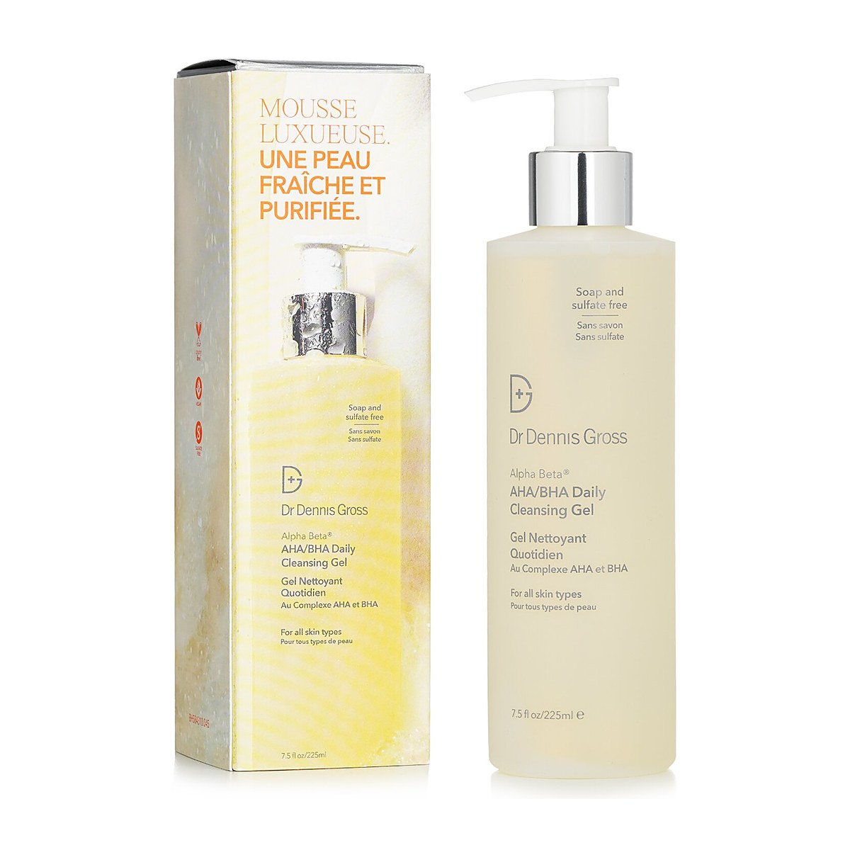 Dr Dennis Gross Alpha Beta&reg; AHA/BHA p&auml;ivitt&auml;inen puhdistusgeeli 225ml/7.5oz